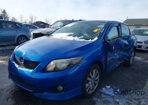 2009 Toyota Corolla S z USA, uszkodzony, nr VIN 2T1BU40E79C145605